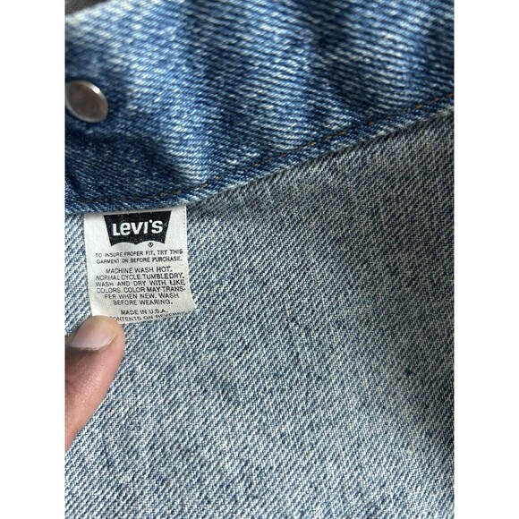 Vintage Levi Strauss Jean‎ Jacket Red Tag 70507 4890 Made In USA Size XL - Picture 4 of 11